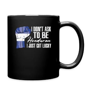 Honduran Pride Honduras Flag Grown Honduran Roots - Full Colour Mug - black - Right