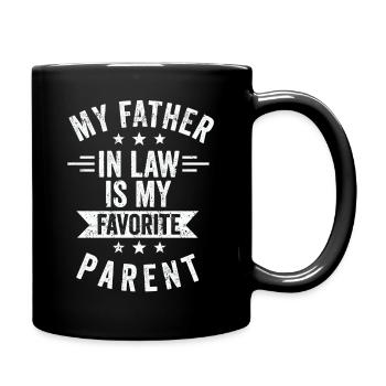 Mon beau-père est mon parent préféré - Mug uni - noir - Droite