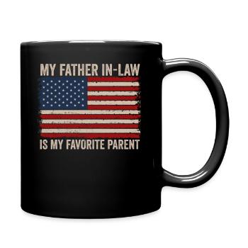 Mon beau-père est mon parent préféré - Mug uni - noir - Droite