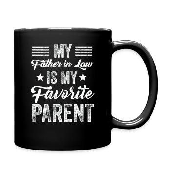 Mon beau-père est mon parent préféré - Mug uni - noir - Droite