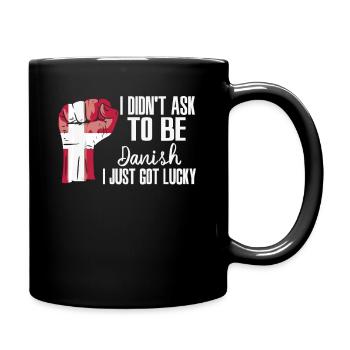 Fierté danoise Drapeau danois cultivé - Mug uni - noir - Droite