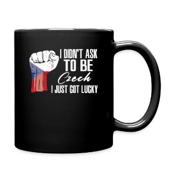 Fierté tchèque Drapeau tchèque cultivé - Mug uni - noir - Droite