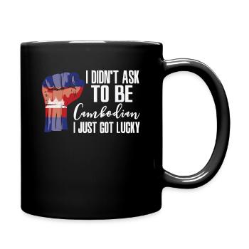 Fierté cambodgienne Drapeau cambodgien - Mug uni - noir - Droite