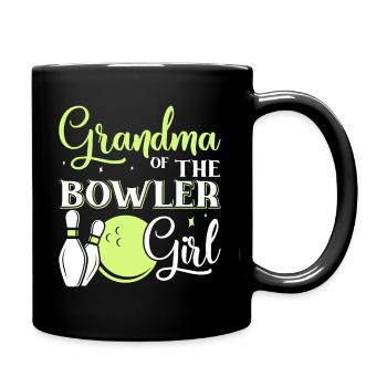 The grandmother of the bowler girl - Full Colour Mug - black - Right