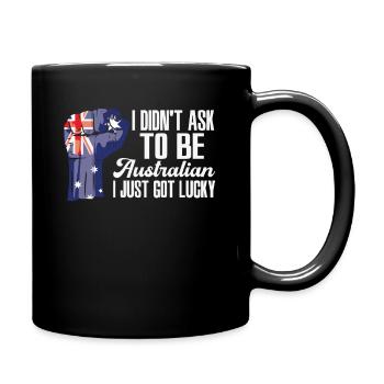 Fierté australienne Drapeau australien cultivé - Mug uni - noir - Droite