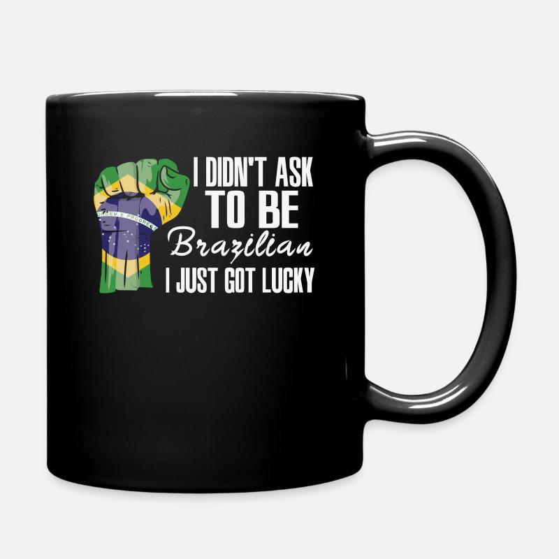 Fierté brésilienne Drapeau brésilien - Mug uni - noir