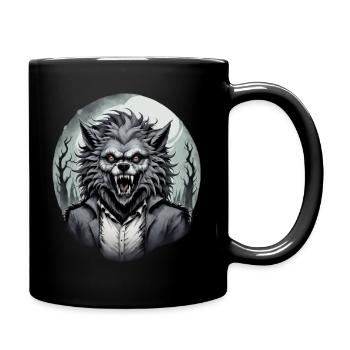 WEREWOLF in costume 3 - Full Colour Mug - black - Right