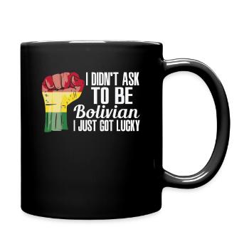 Fierté bolivienne Drapeau bolivien - Mug uni - noir - Droite