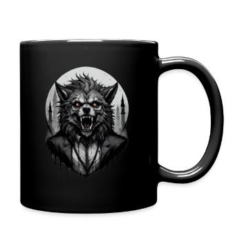 LOUP GAROU en costume 5 - Mug uni - noir - Droite