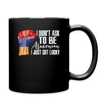 Armenian Pride Armenia Flag Grown Armenian Roots - Full Colour Mug - black - Right