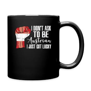 Fierté autrichienne Drapeau autrichien - Mug uni - noir - Droite