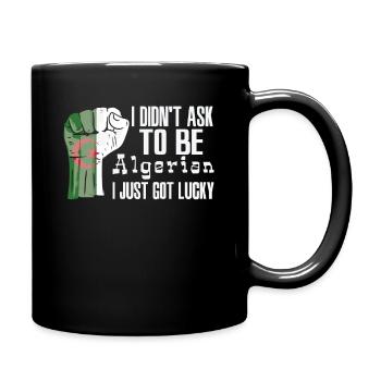 Algerischer Stolz Algerische Flagge Gewachsen - Tasse einfarbig - Schwarz - Rechts