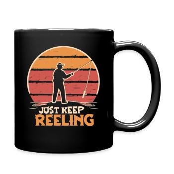 Continuez à dévider les pêcheurs à la ligne - Mug uni - noir - Droite