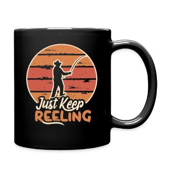 Continuez à dévider les pêcheurs à la ligne - Mug uni - noir - Droite