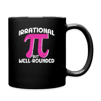 Pi Day Irrationnel mais fan de maths bien équilibré - Mug uni - noir - Droite