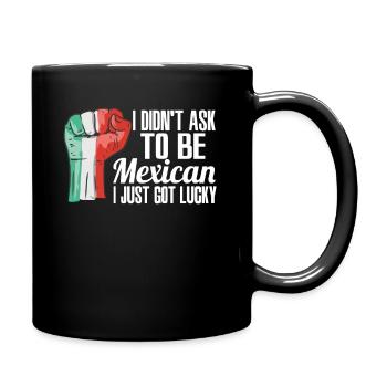 Fierté mexicaine Drapeau mexicain Racines mexicaines cultivées - Mug uni - noir - Droite