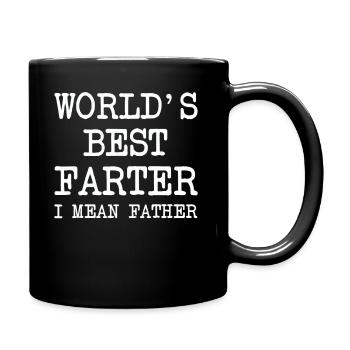 World's Best Farter I Mean Father - Full Colour Mug - black - Right