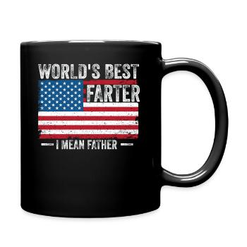 World's Best Farter I Mean Father - Full Colour Mug - black - Right