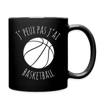 je peux pas j'ai basketball - Mug uni - noir - Droite