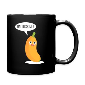 Undress Me Banane - Tasse einfarbig - Schwarz - Rechts