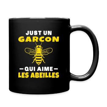 Amoureux Des Abeilles Un Garçon Apiculteur Abeille - Mug uni - noir - Droite