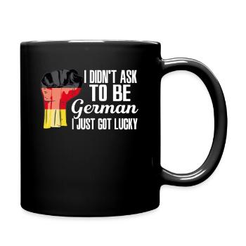 Fierté allemande Drapeau allemand agrandi - Mug uni - noir - Droite