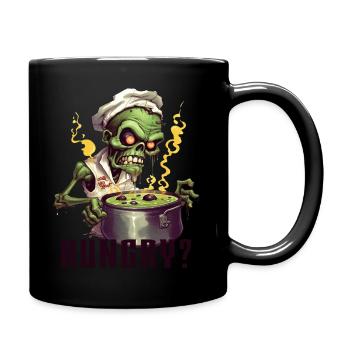 Hungry? - Zombie Cook - Full Colour Mug - black - Right