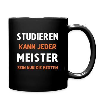 Meister Prüfung Bestanderen Prüfung - Tasse einfarbig - Schwarz - Rechts
