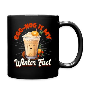 Le lait de poule est mon carburant d’hiver Hommes Femmes Crème glacée - Mug uni - noir - Droite