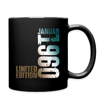 Edition limitée Janvier 1960 Année du cadeau de naissance 1 - Mug uni - noir - Droite