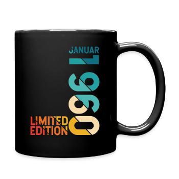 Edition limitée Janvier 1960 Année du cadeau de naissance 1 - Mug uni - noir - Droite