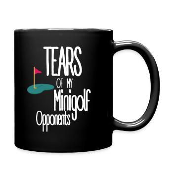 Les larmes de mes adversaires de -golf - Mug uni - noir - Droite
