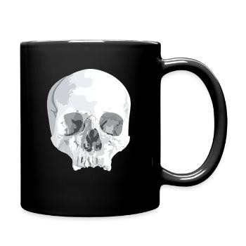 Tête de crâne Tête de squelette Crâne - Mug uni - noir - Droite