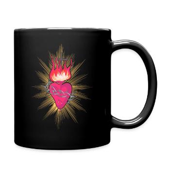 Sacré-Cœur de Jésus - Mug uni - noir - Droite