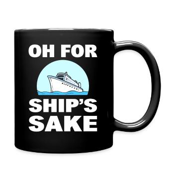 Kreuzfahrturlaub Tourist - Tasse einfarbig - Schwarz - Rechts