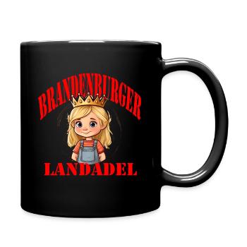 Brandenburger Landadel - Tasse einfarbig - Schwarz - Rechts
