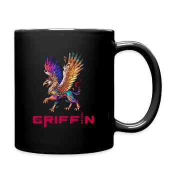 Majestic Griffin - Guardian of the Skies - Full Colour Mug - black - Right
