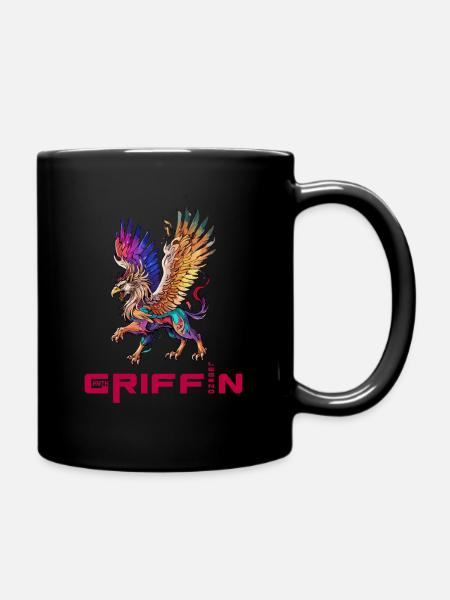 Majestätischer Greif - Wächter der Lüfte - Tasse einfarbig - Schwarz
