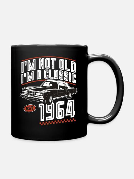 1964 Vintage Vintage Retro Classic Birthday - Full Colour Mug - black