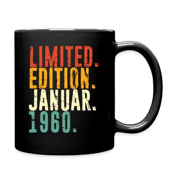 Limited Edition Januar 1960 Limitierte Auflage Ori - Tasse einfarbig - Schwarz - Rechts