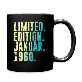 Limited Edition Januar 1960 Limitierte Auflage Ori - Tasse einfarbig - Schwarz - Rechts