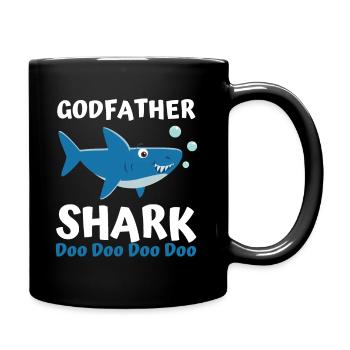 Vatertagsgeschenk von Patensohn Patentochter - Tasse einfarbig - Schwarz - Rechts