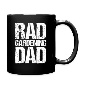 Mens Funny Rad Gardening Dad - Full Colour Mug - black - Right