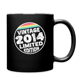 Vintage 2014 Cadeau d’anniversaire Fête des enfants - Mug uni - noir - Droite