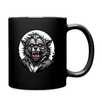 LOUP GAROU costume 12 - Mug uni - noir - Droite