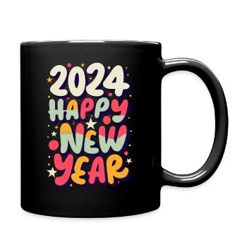 Tenue de fête du Nouvel An 2024 - Mug uni - noir - Droite