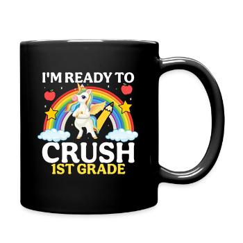 Je suis prêt à conquérir la 1ère classe - Mug uni - noir - Droite