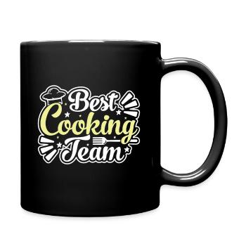 Bestes Kochteam - Tasse einfarbig - Schwarz - Rechts