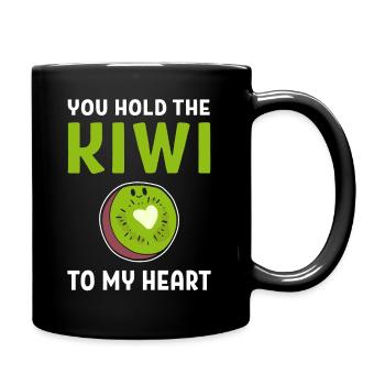 Kiwi Fruit Fruitarismus - Tasse einfarbig - Schwarz - Rechts
