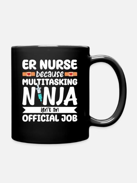 Funny Nurse Gifts - Full Colour Mug - black